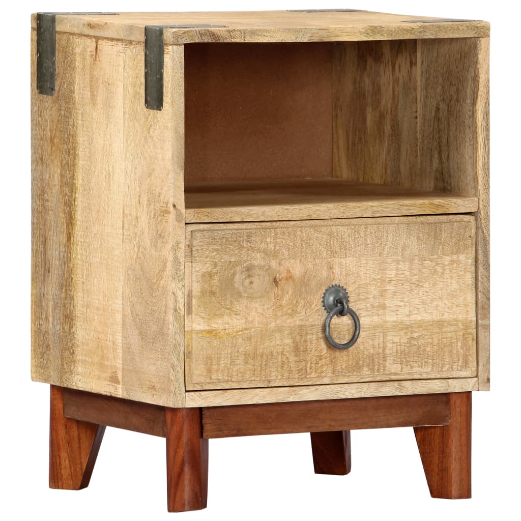 Sängbord Nattduksbord Trä 40x30x52 cm massivt robust mangoträ