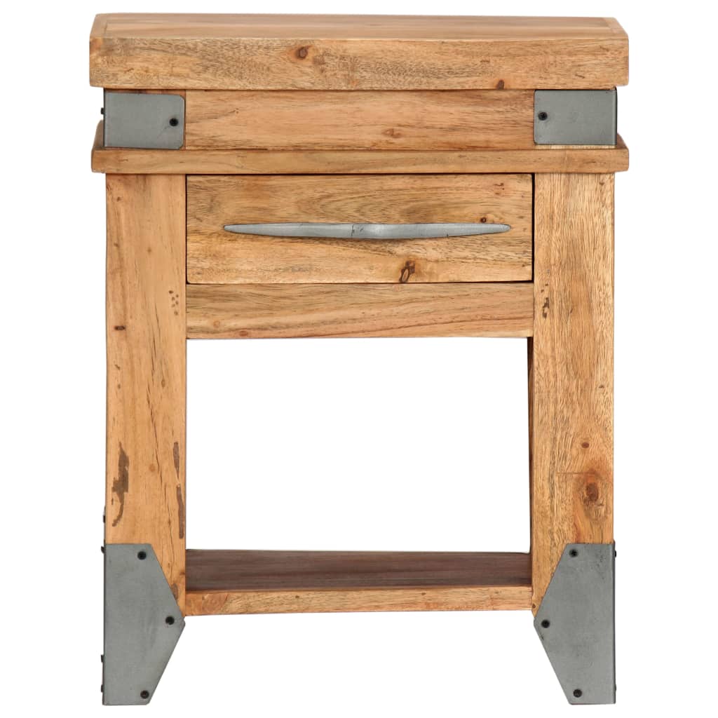 Sängbord 40x30x51 cm massivt acaciaträ