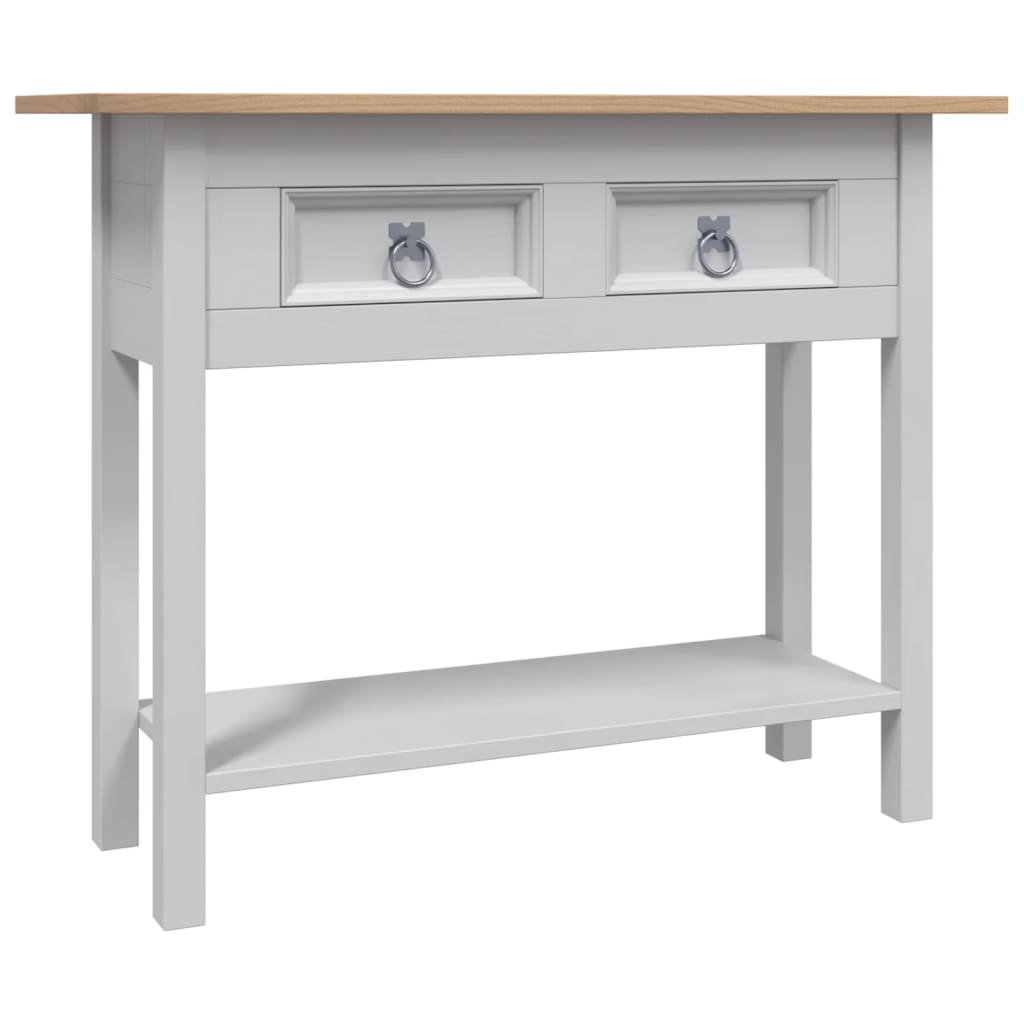 Avlastningsbord Konsollbord Grå mexikansk Coronastil furu 90x34,5x73 cm