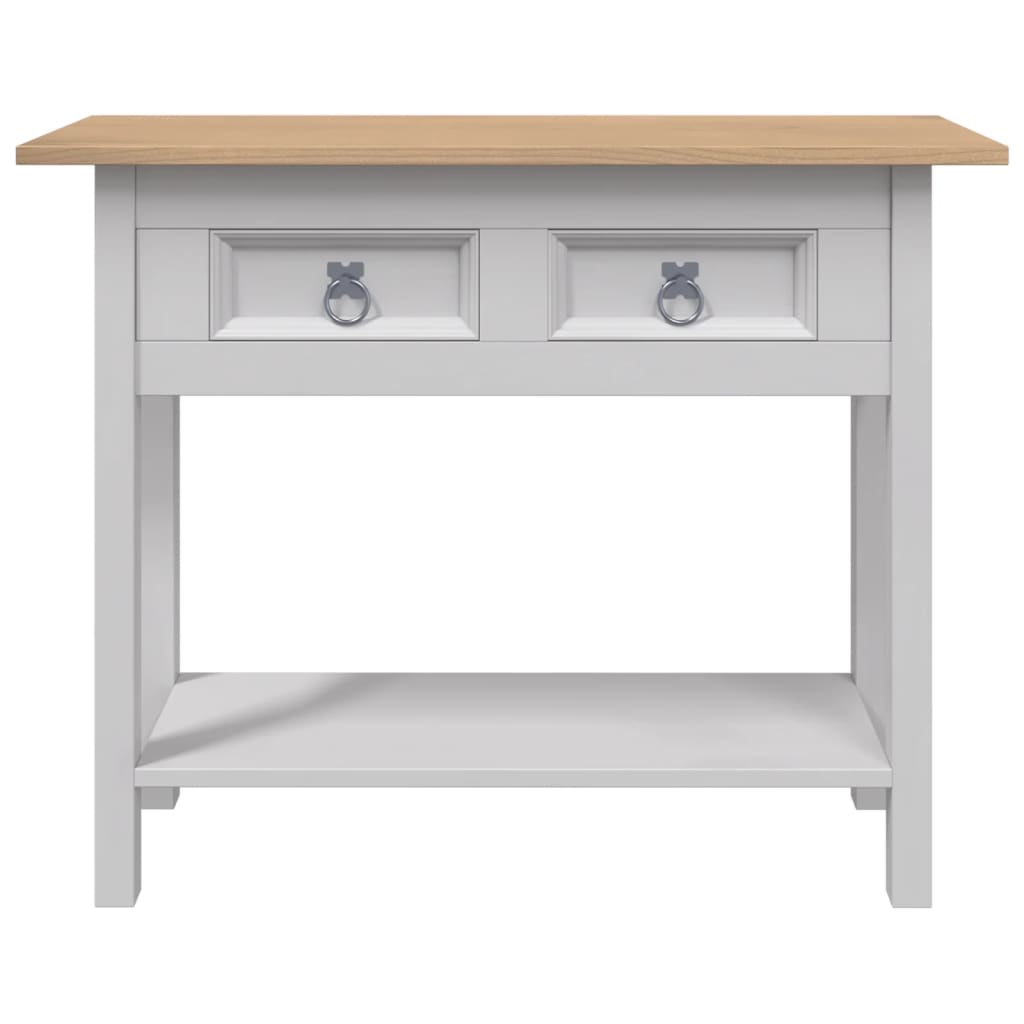 Avlastningsbord Konsollbord Grå mexikansk Coronastil furu 90x34,5x73 cm