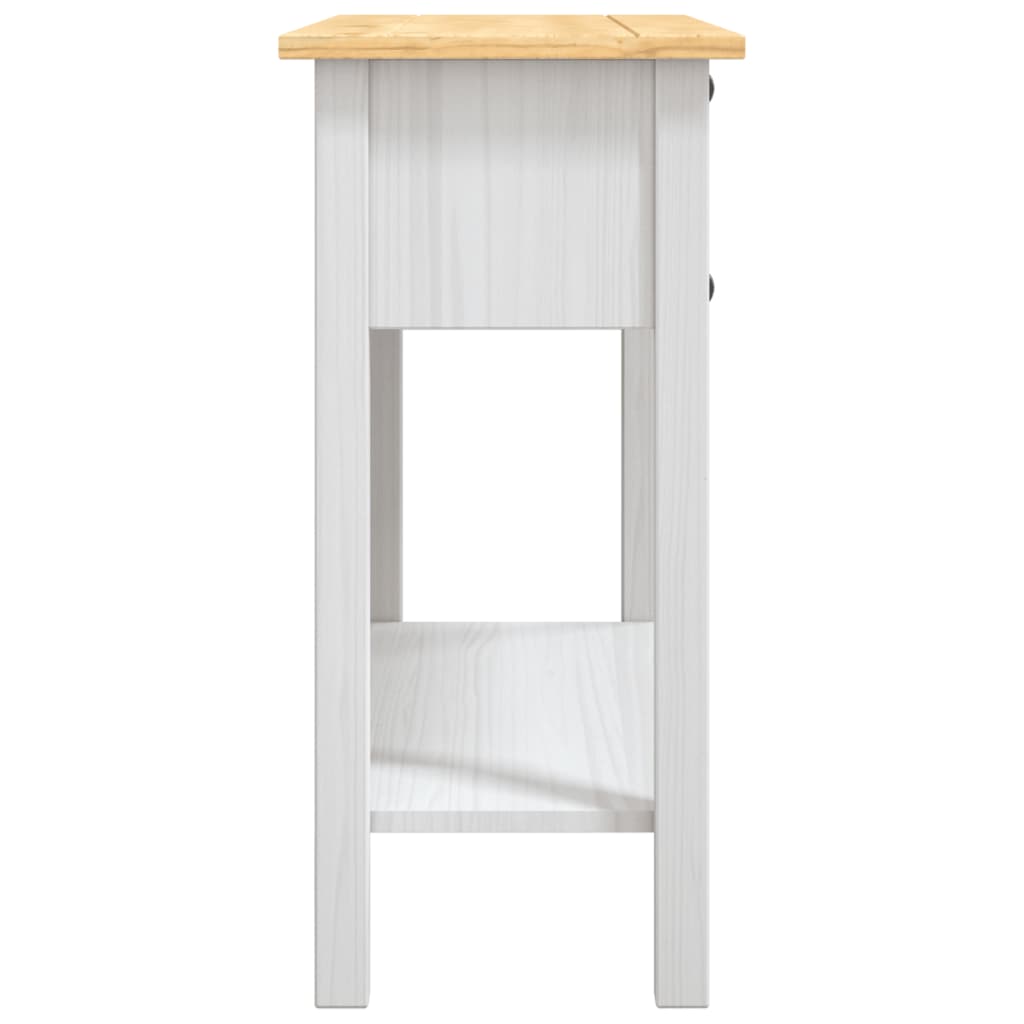 Avlastningsbord Konsollbord Vit mexikansk Coronastil furu 90x34,5x73 cm