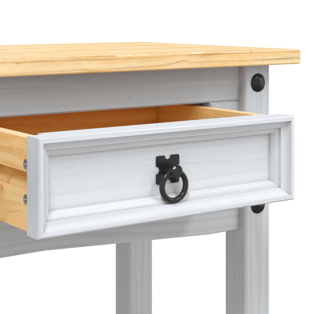 Avlastningsbord Konsollbord Vit mexikansk Coronastil furu 90x34,5x73 cm