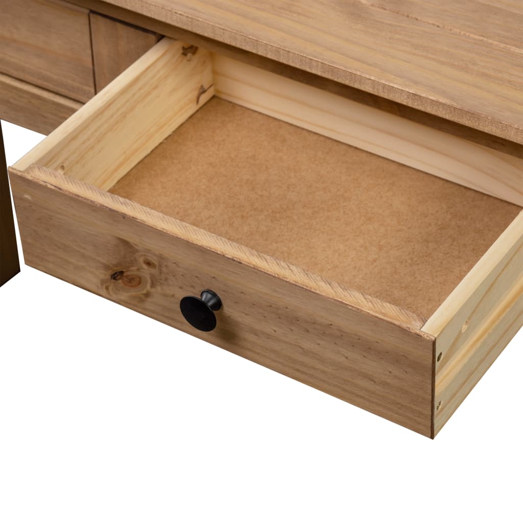Avlastningsbord Konsolbord Trä 110x40x72 cm massiv furu panama