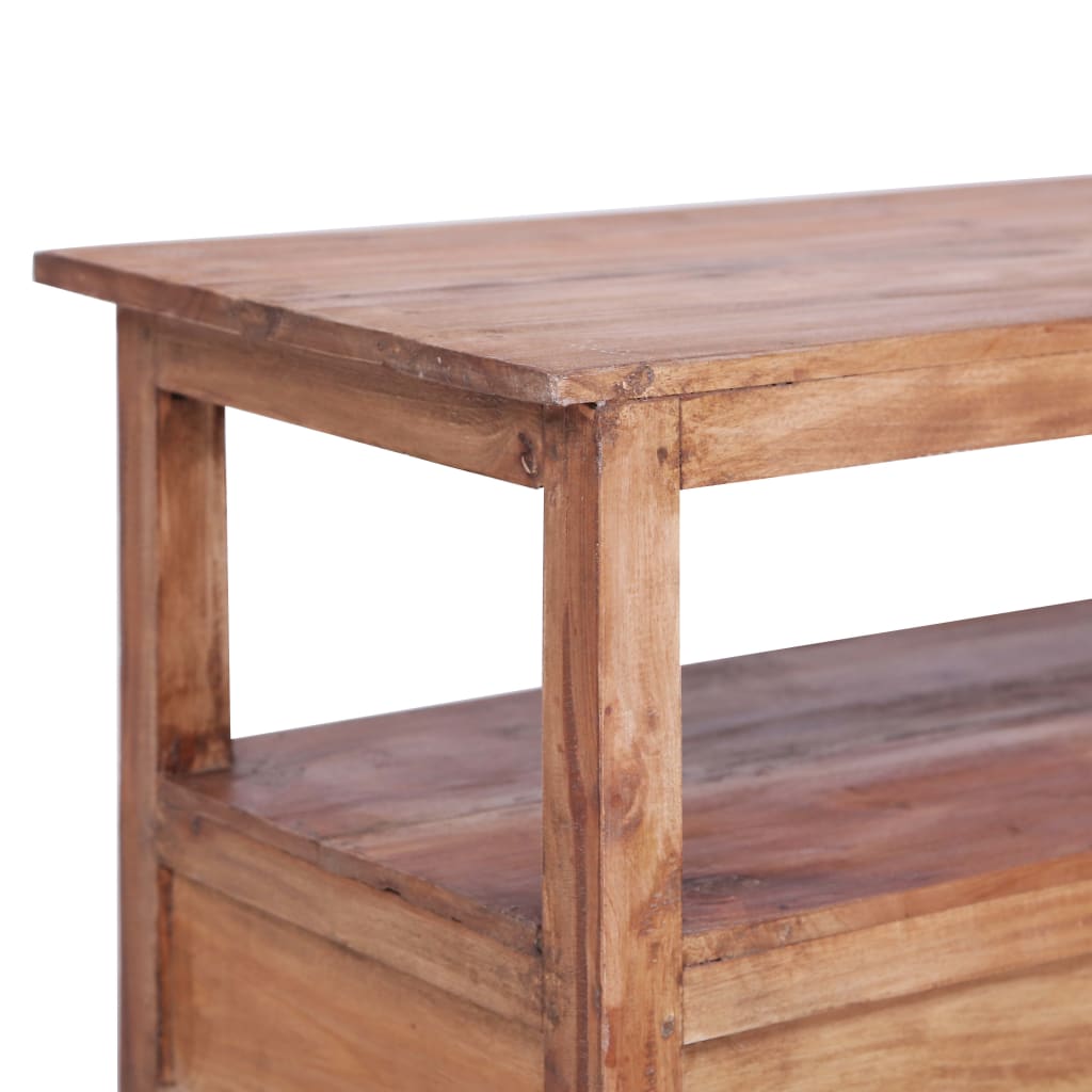 TV-bänk 90x40x50 cm massivt återvunnet trä
