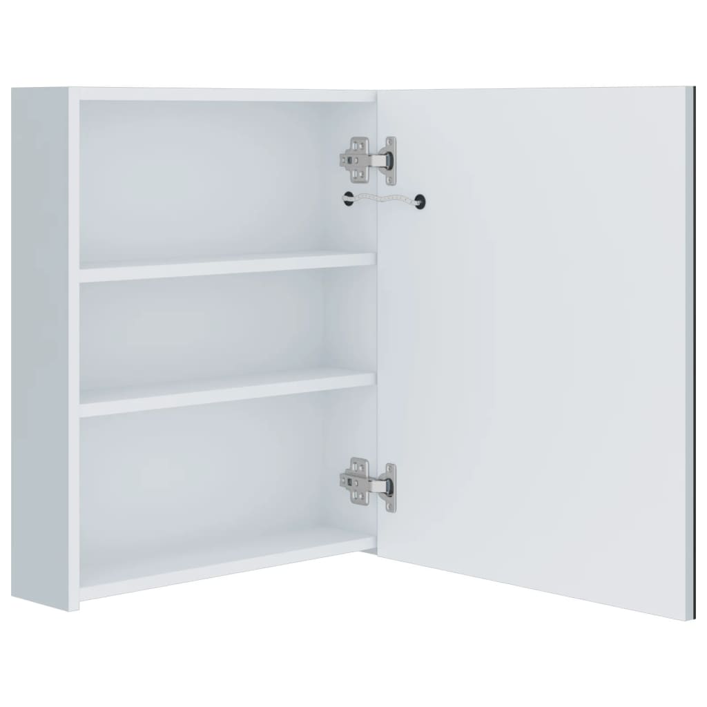 Badrumsspegel Spegelskåp LED 50x13,5x60 cm
