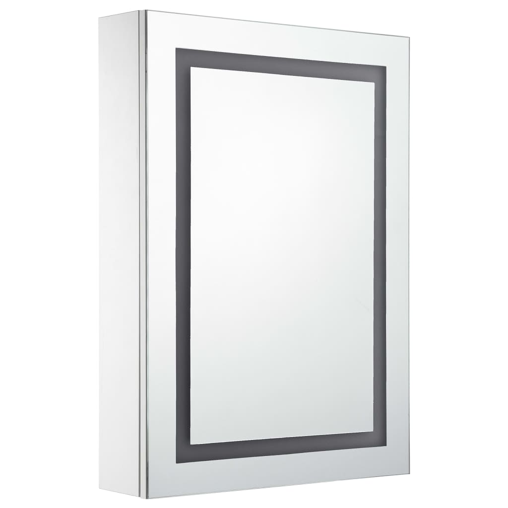 Badrumsspegel Spegelskåp LED 50x13x70 cm