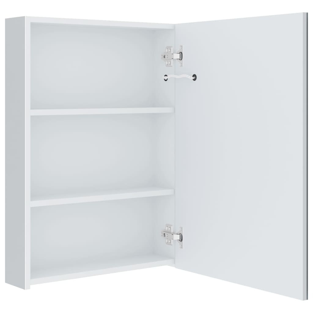Badrumsspegel Spegelskåp LED 50x13x70 cm