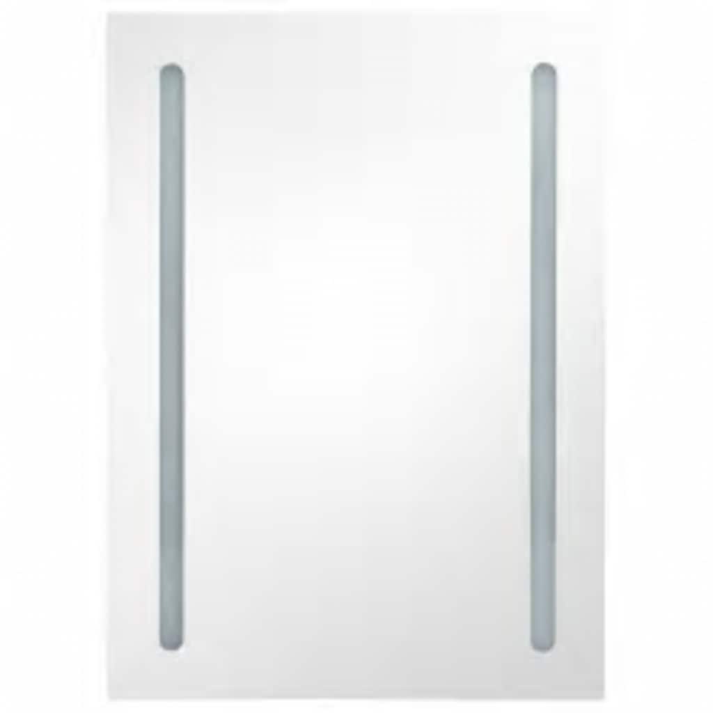 Badrumsspegel Spegelskåp LED 50x13x70 cm