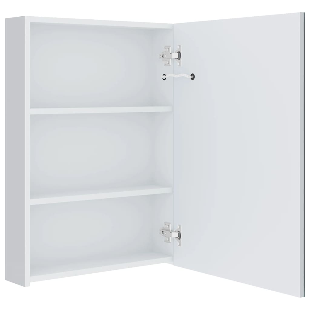 Badrumsspegel Spegelskåp LED 50x13x70 cm