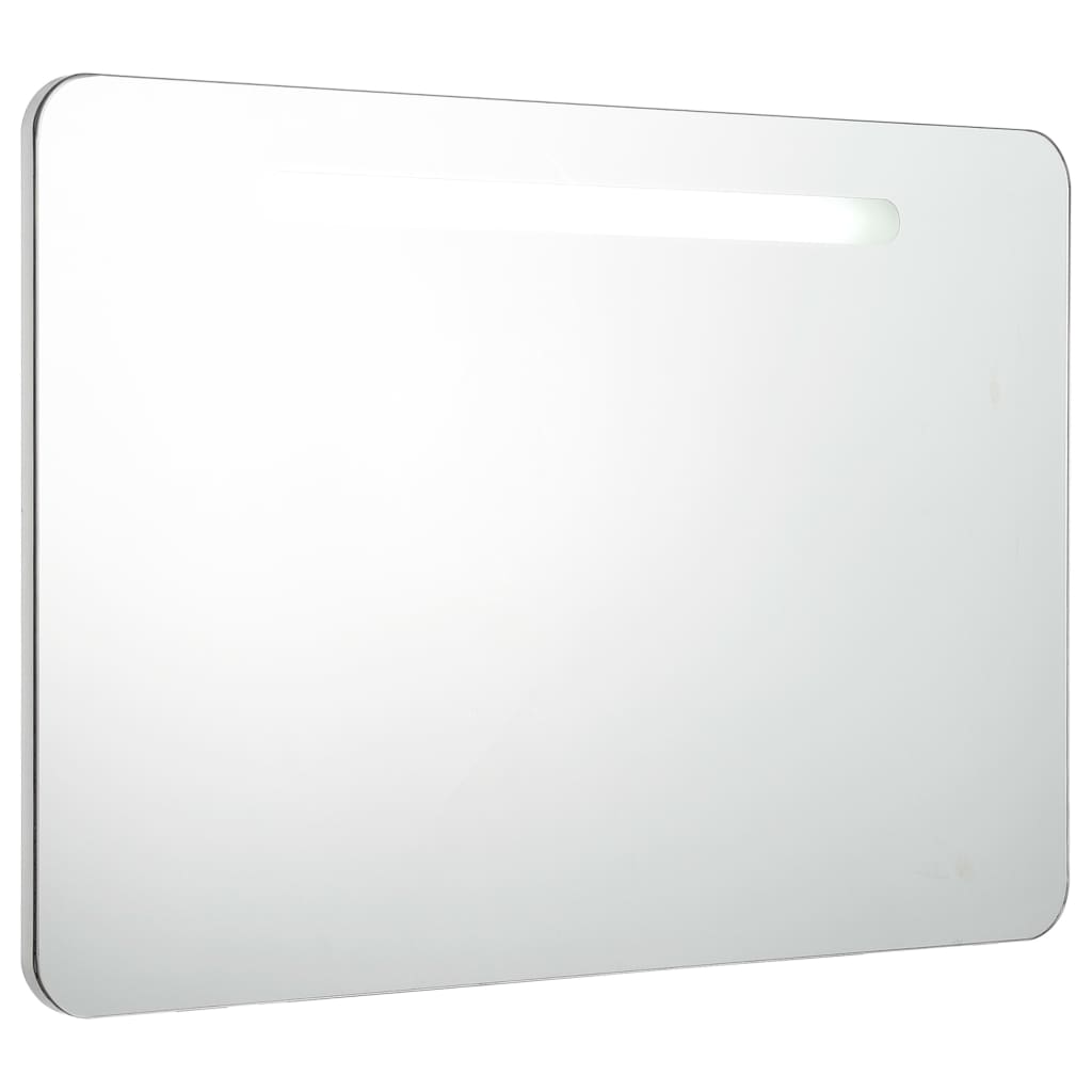 Badrumsspegel Spegelskåp LED 80x9,5x55 cm