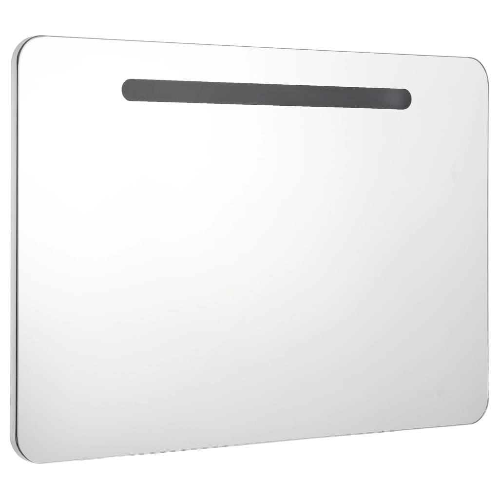 Badrumsspegel Spegelskåp LED 80x9,5x55 cm
