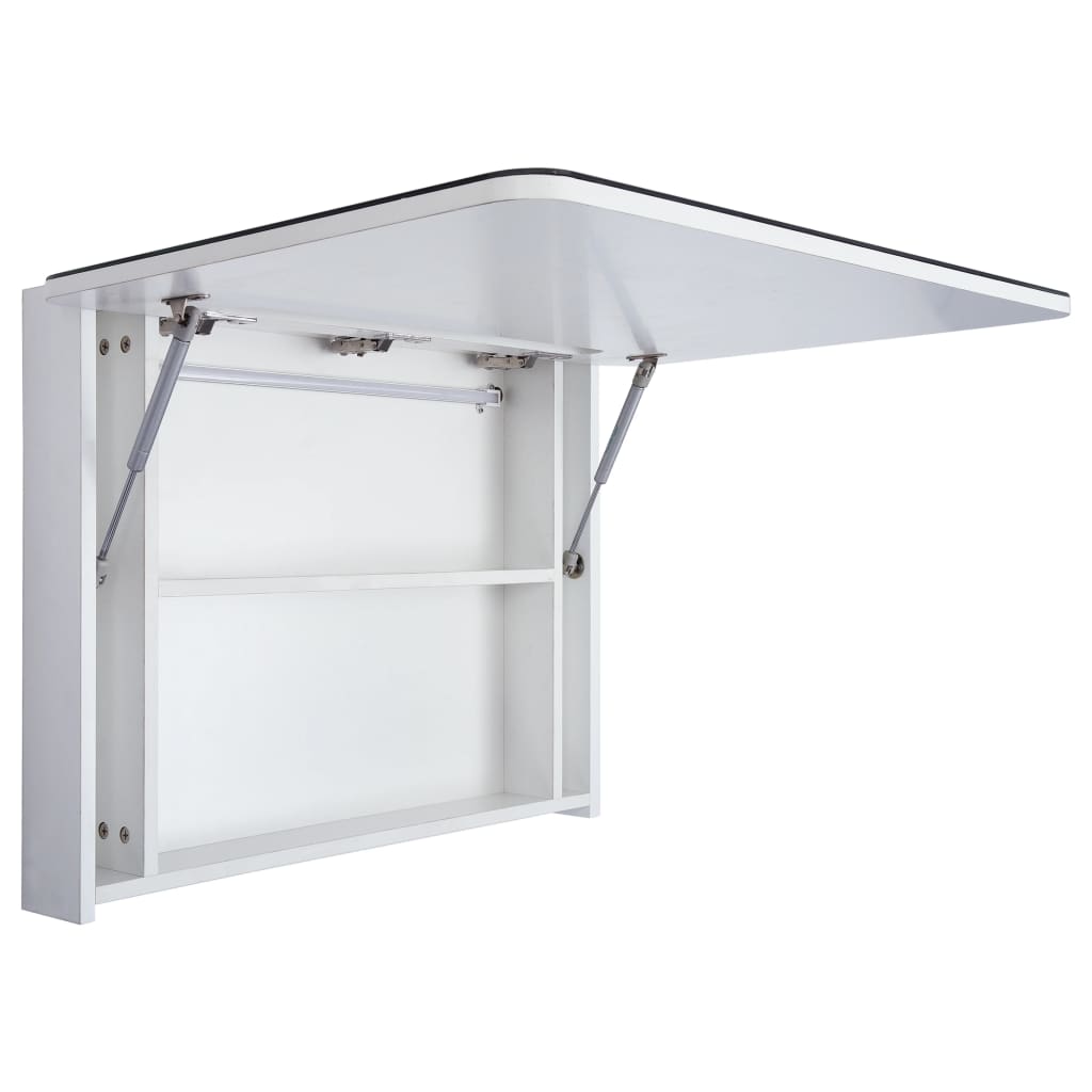 Badrumsspegel Spegelskåp LED 80x9,5x55 cm