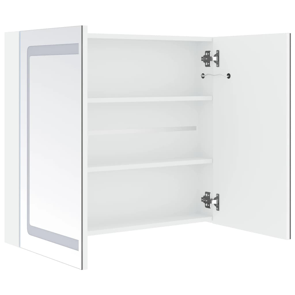 Badrumsspegel Spegelskåp LED 80x12,2x68 cm
