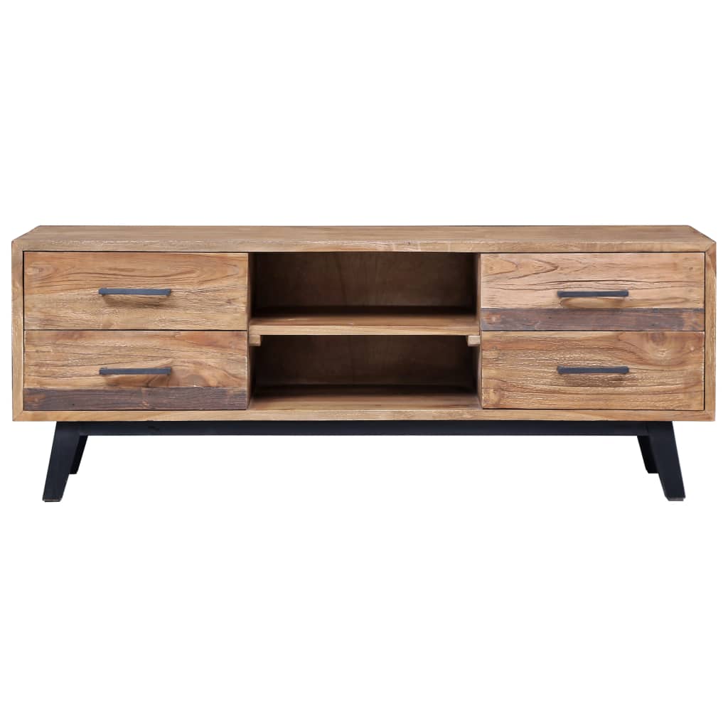 TV-bänk 120x30x45 cm massiv teak