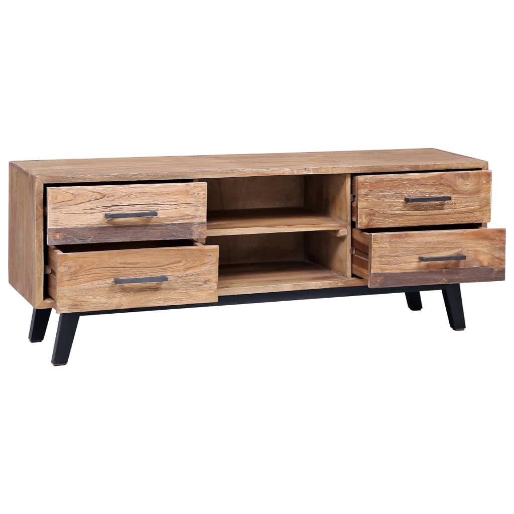 TV-bänk 120x30x45 cm massiv teak