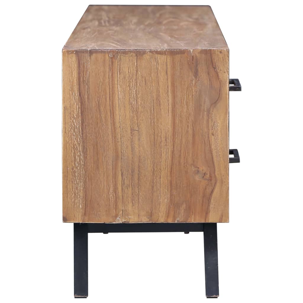 TV-bänk 120x30x45 cm massiv teak