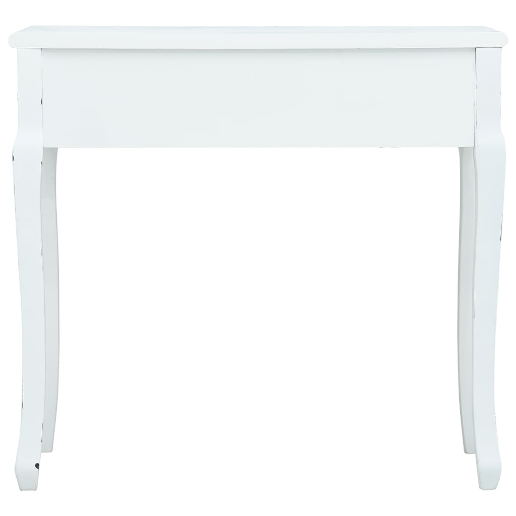 Avlastningsbord Konsollbord Vit 80x40x74 cm trä