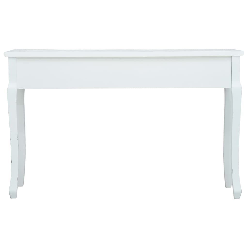 Avlastningsbord Konsollbord Vit 120x40x74,5 cm trä