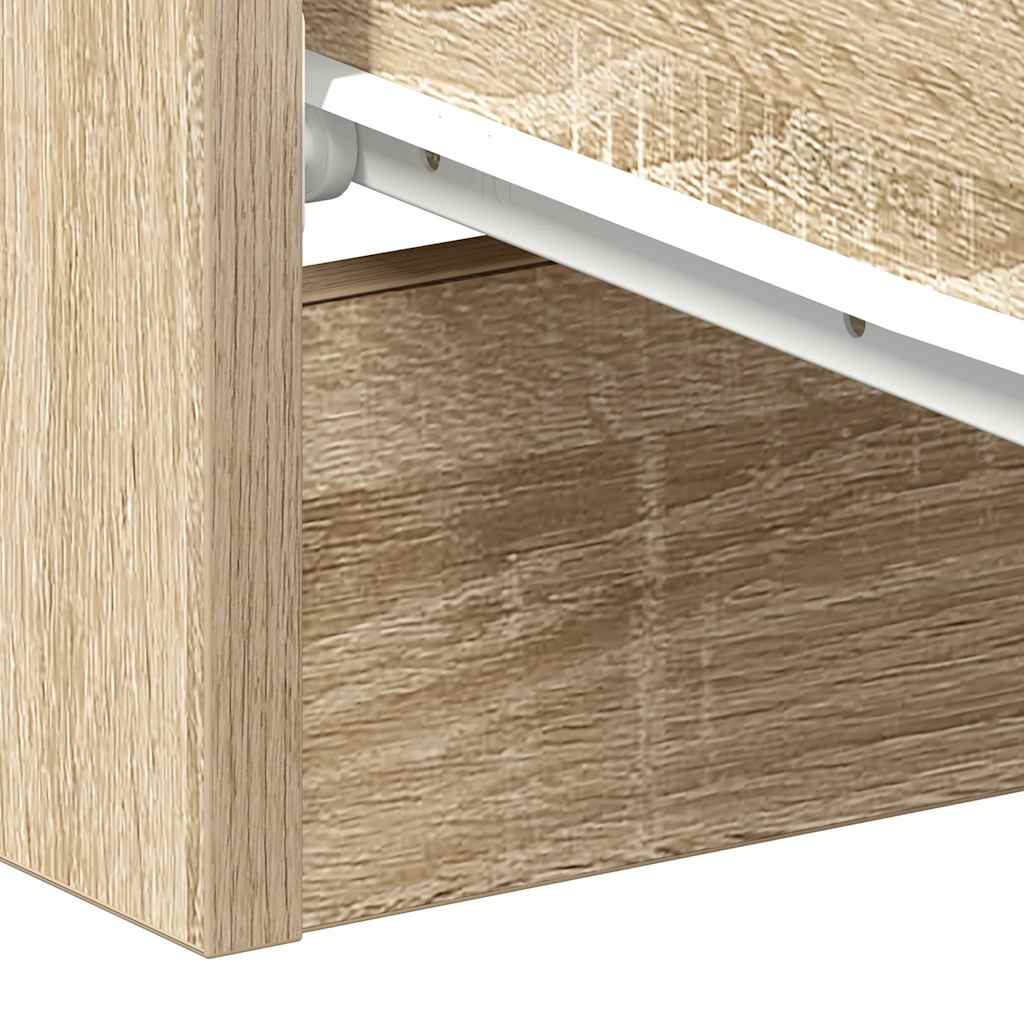 Sängbord 2 st sonoma ek 38x35x56 cm konstruerat trä