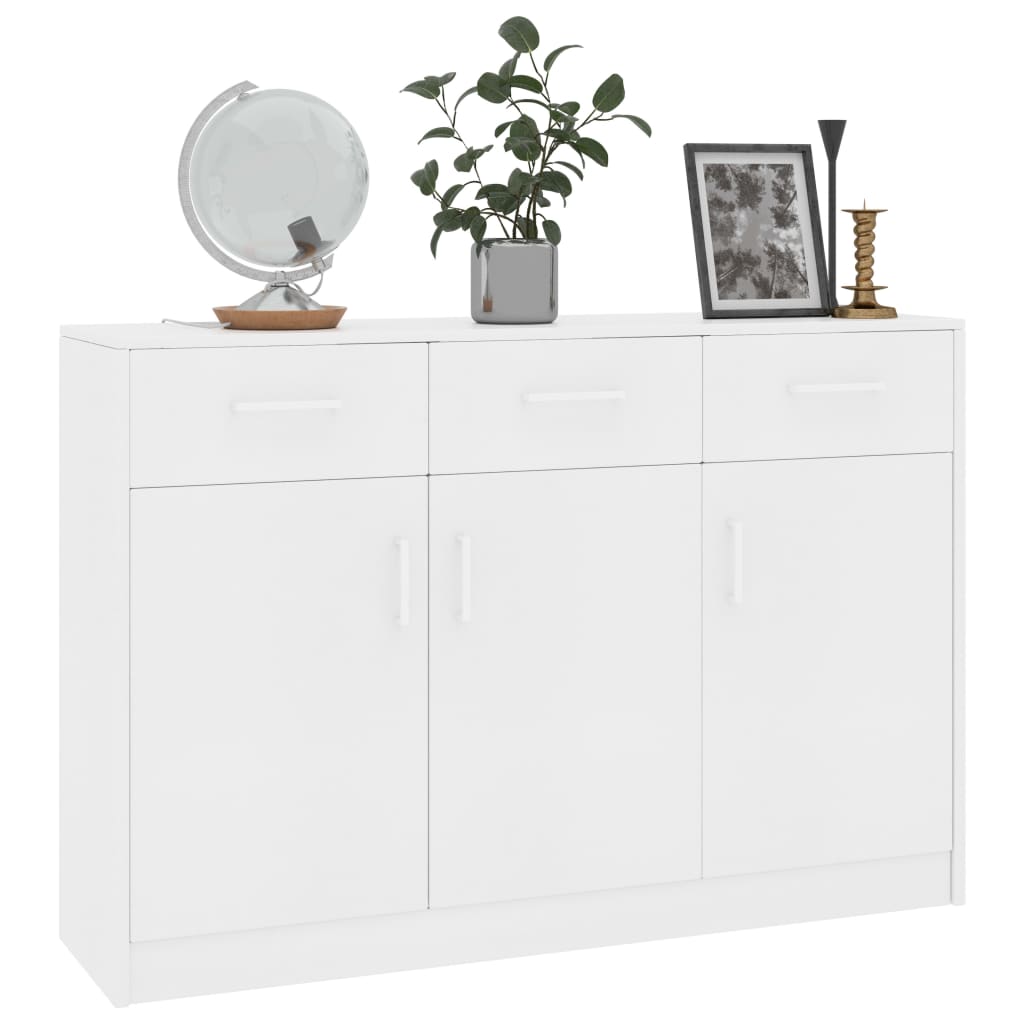 Skänk Vit 110x30x75 cm