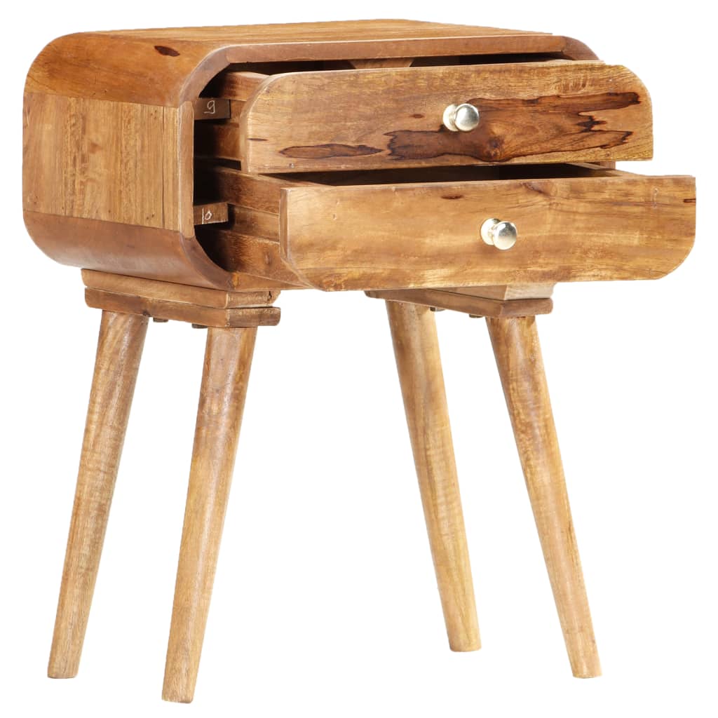 Sängbord Nattduksbord Trä 43x30x58 cm massivt mangoträ