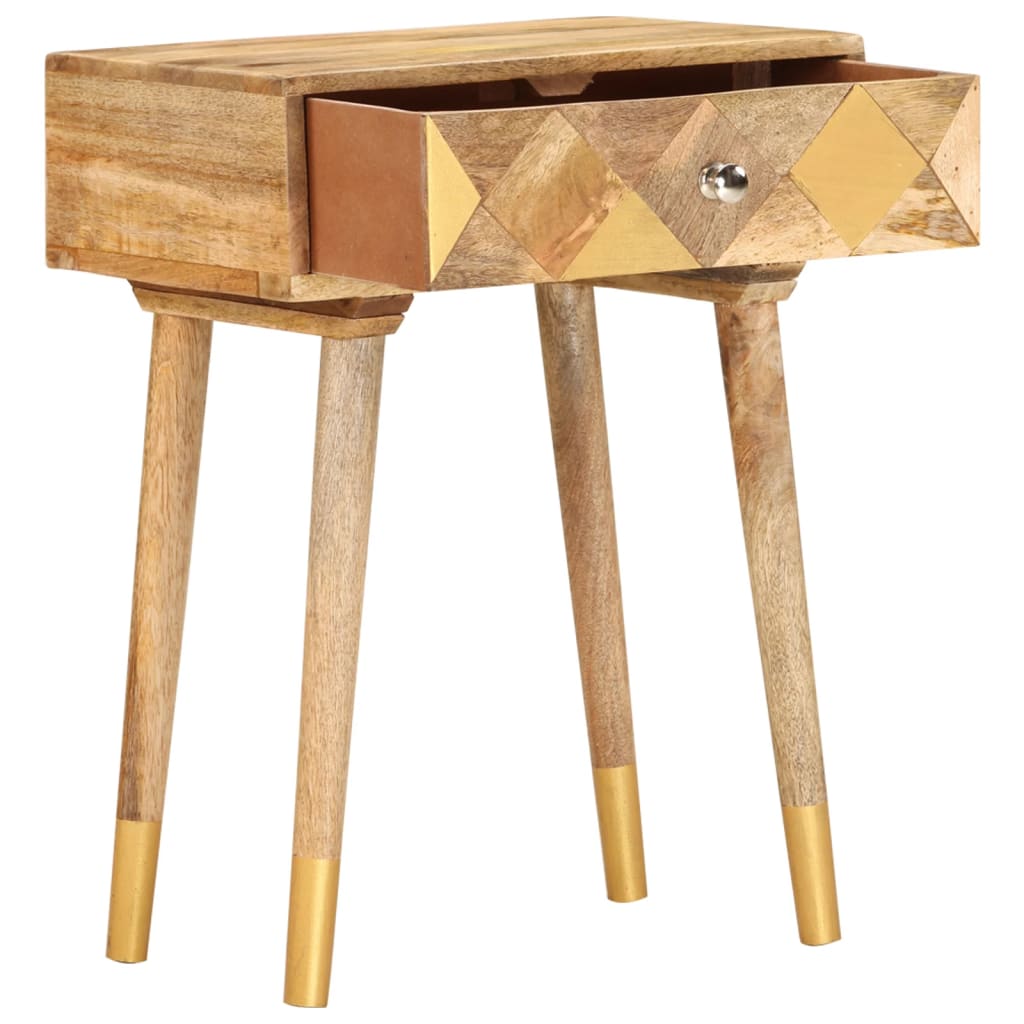 Sängbord Nattduksbord Trä 43x30x58 cm massivt mangoträ