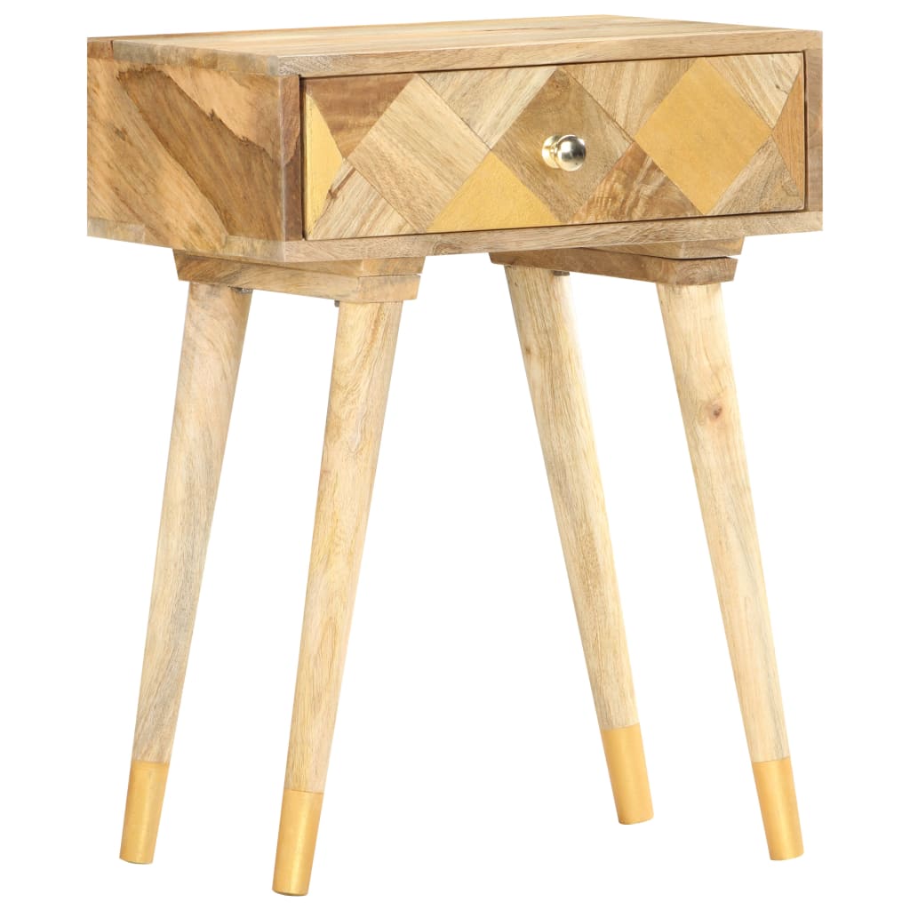 Sängbord Nattduksbord Trä 43x30x58 cm massivt mangoträ