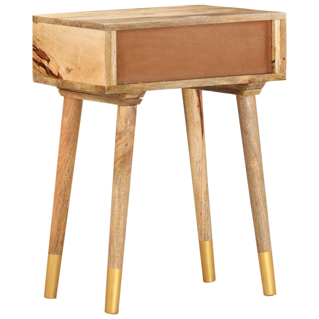 Sängbord Nattduksbord Trä 43x30x58 cm massivt mangoträ