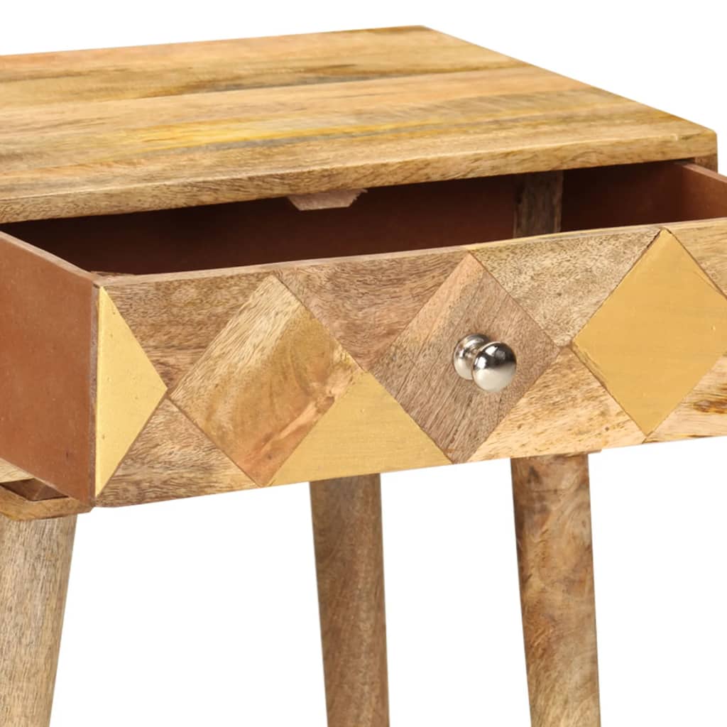 Sängbord Nattduksbord Trä 43x30x58 cm massivt mangoträ
