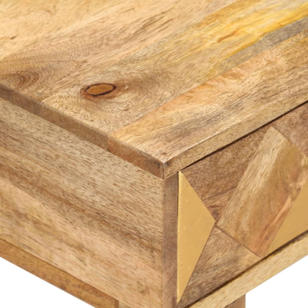 Sängbord Nattduksbord Trä 43x30x58 cm massivt mangoträ