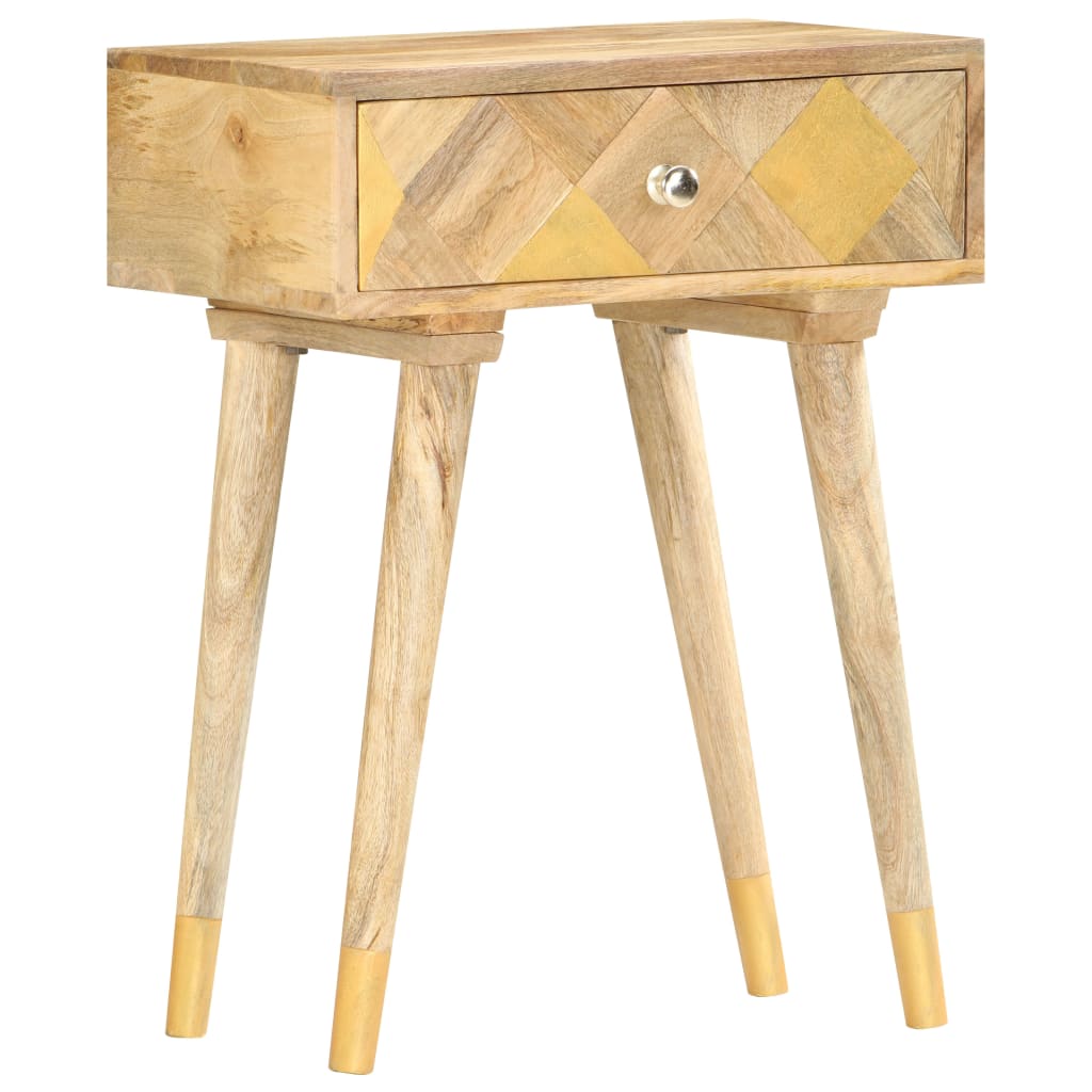 Sängbord Nattduksbord Trä 43x30x58 cm massivt mangoträ