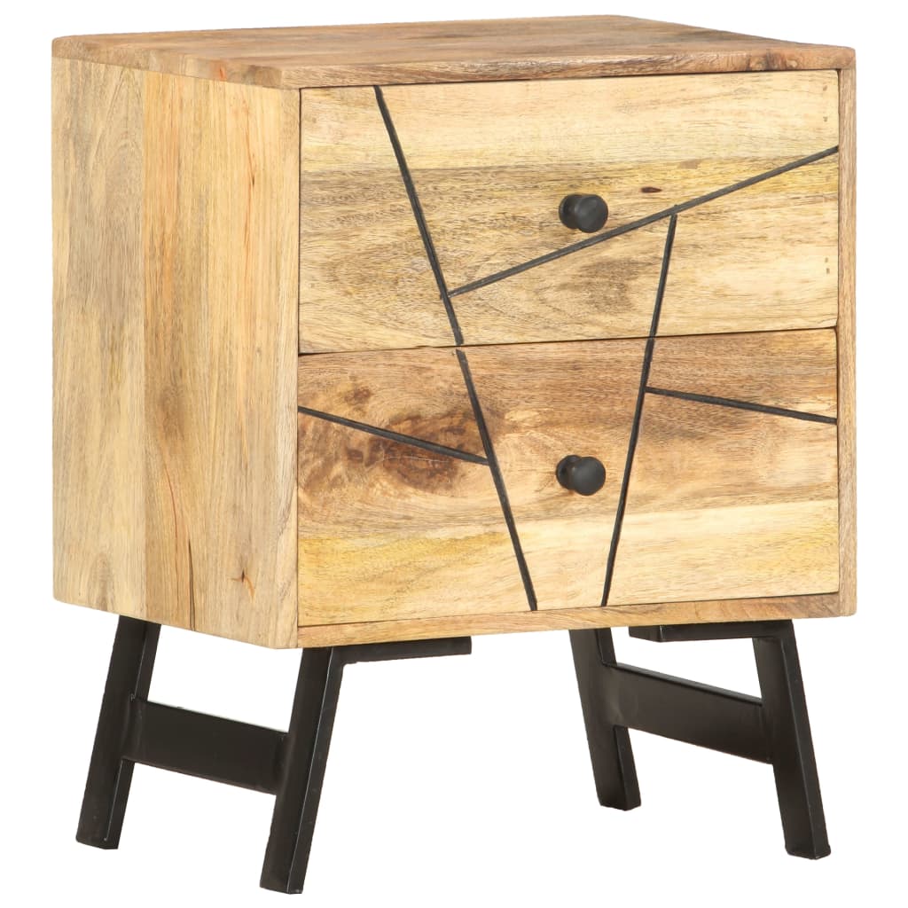 Sängbord 40x30x50 cm massivt mangoträ