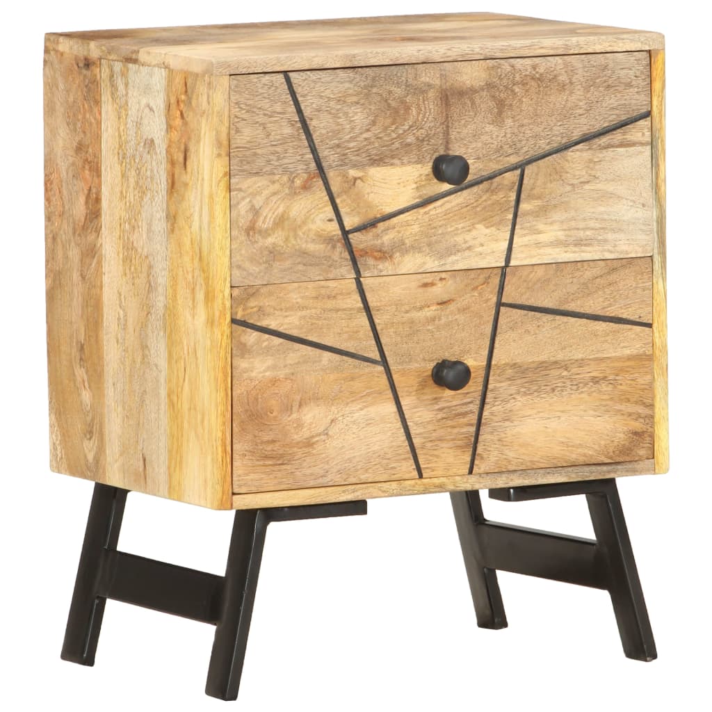 Sängbord 40x30x50 cm massivt mangoträ