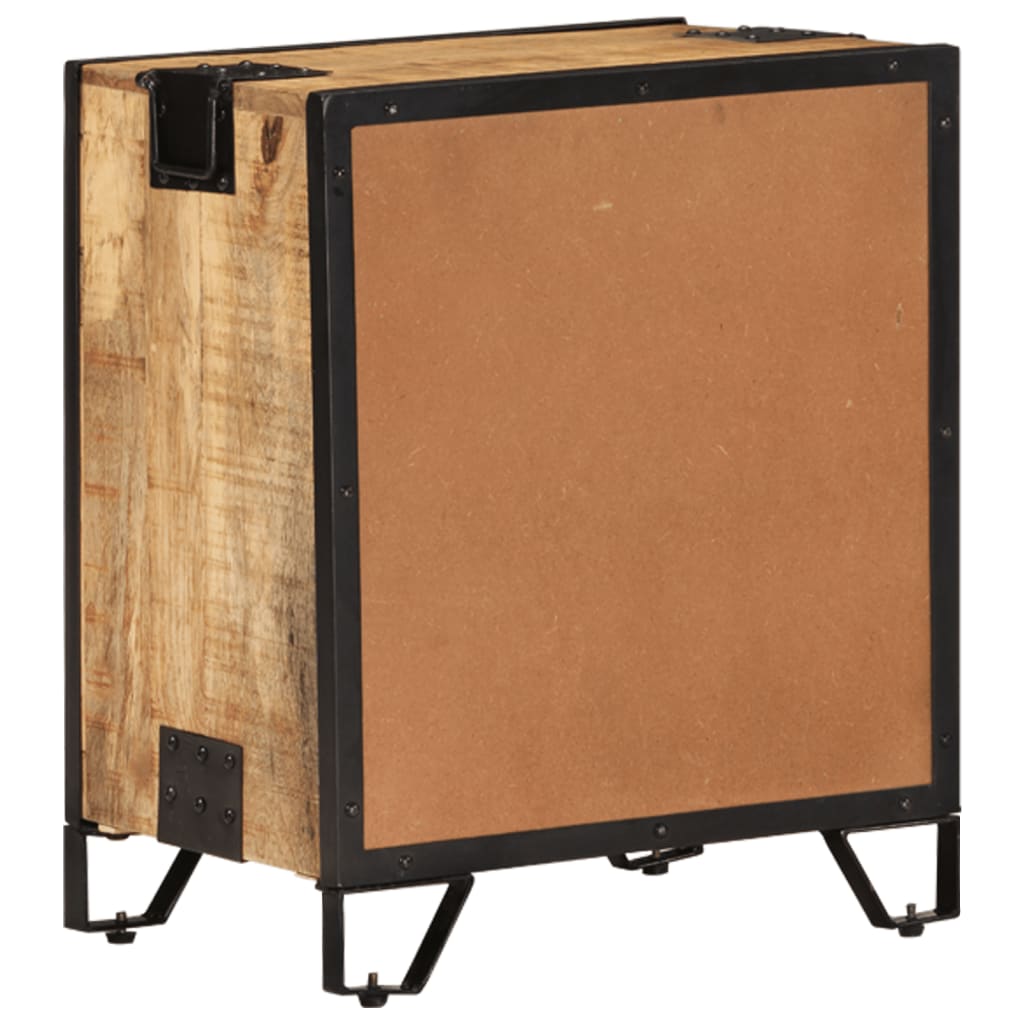Sängbord Nattduksbord Trä 43x30x51cm massivt robust mangoträ