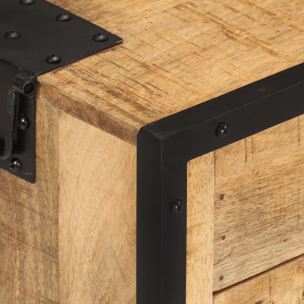 Sängbord Nattduksbord Trä 43x30x51cm massivt robust mangoträ