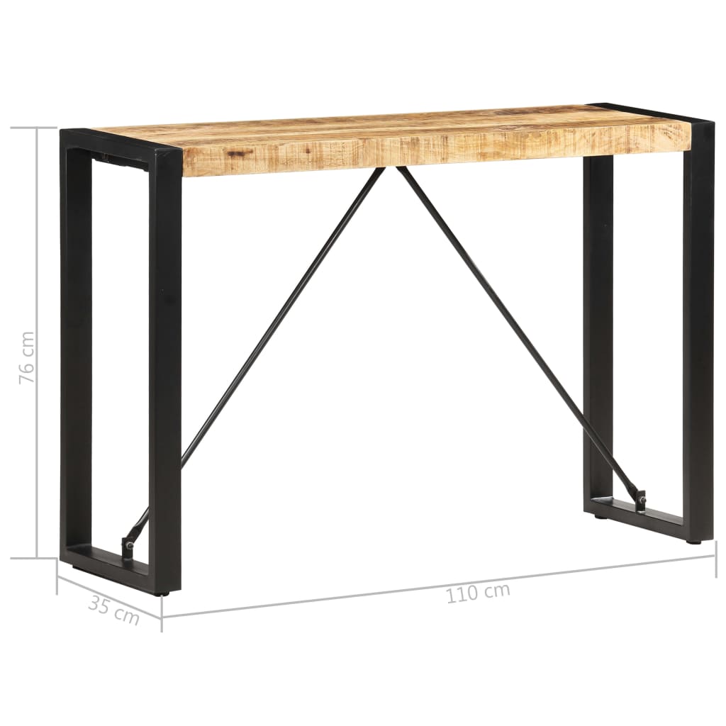 Avlastningsbord Konsollbord Trä 110x35x76 cm massivt mangoträ
