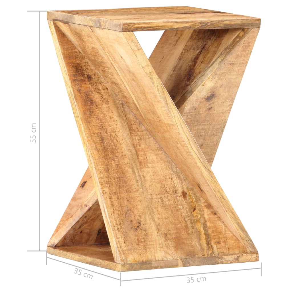 Sidobord Trä 35x35x55 cm massivt mangoträ