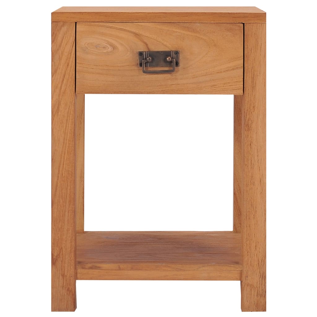 Sängbord Nattduksbord Trä 35x35x50 cm massiv teak