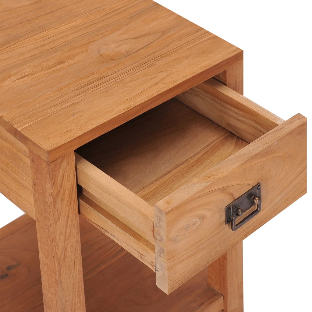 Sängbord Nattduksbord Trä 35x35x50 cm massiv teak