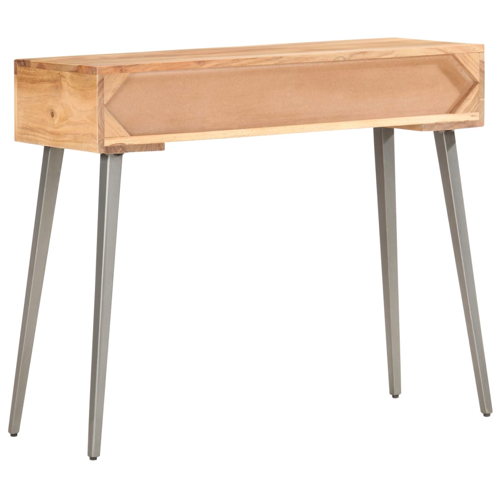 Avlastningsbord Konsollbord Trä 90x30x75 cm massivt akaciaträ