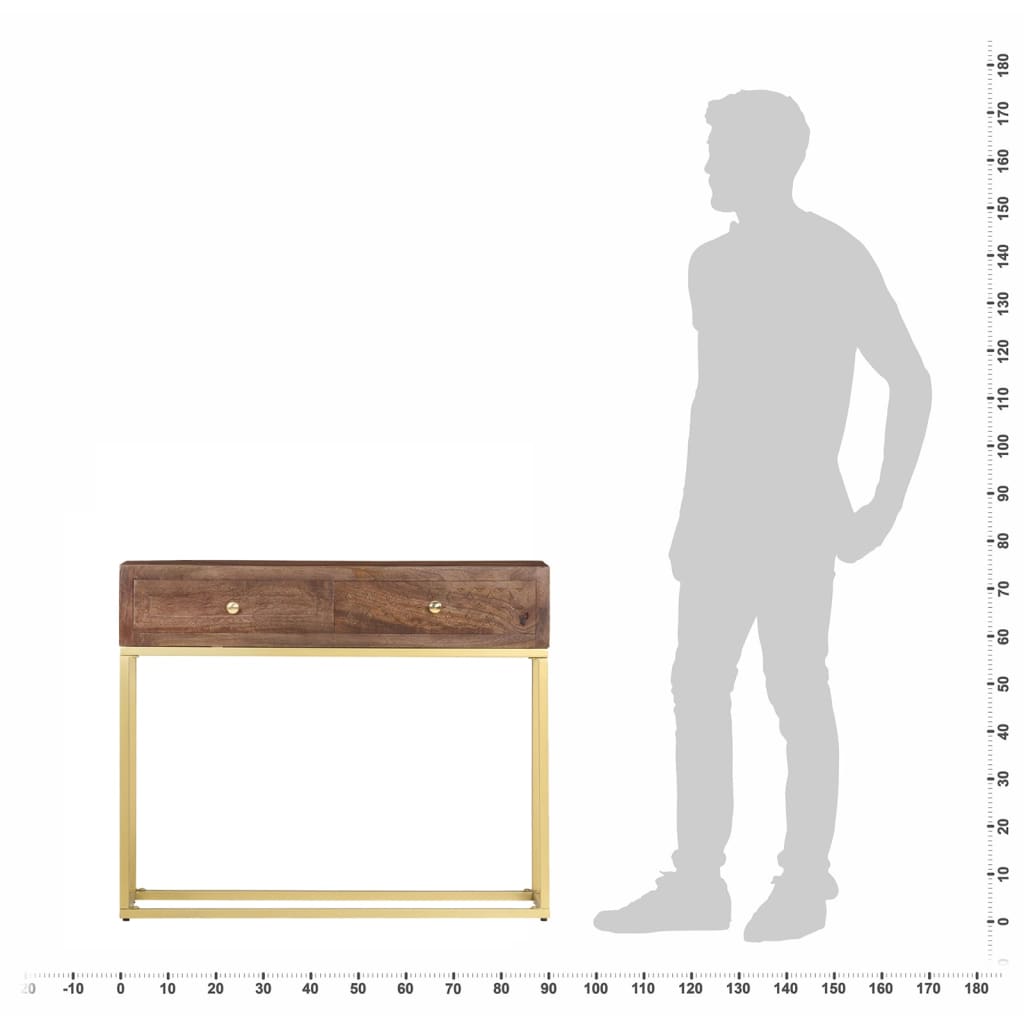 Avlastningsbord Konsollbord Trä 90x30x75 cm massivt mangoträ