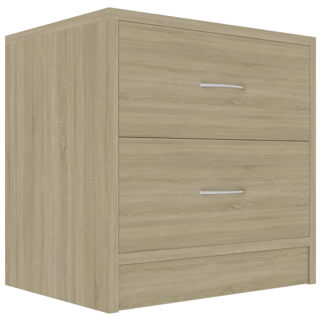 Sängbord 2 st sonoma-ek 40x30x40 cm konstruerat trä