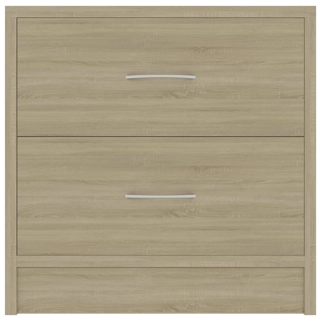 Sängbord 2 st sonoma-ek 40x30x40 cm konstruerat trä