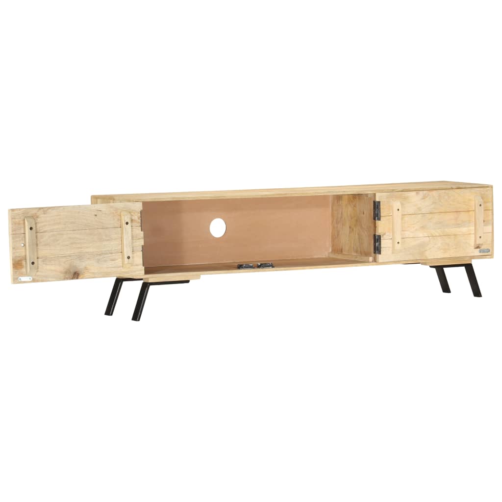 TV-bänk 140x30x40 cm massivt mangoträ