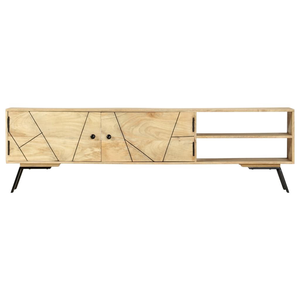 TV-bänk 140x30x40 cm massivt mangoträ