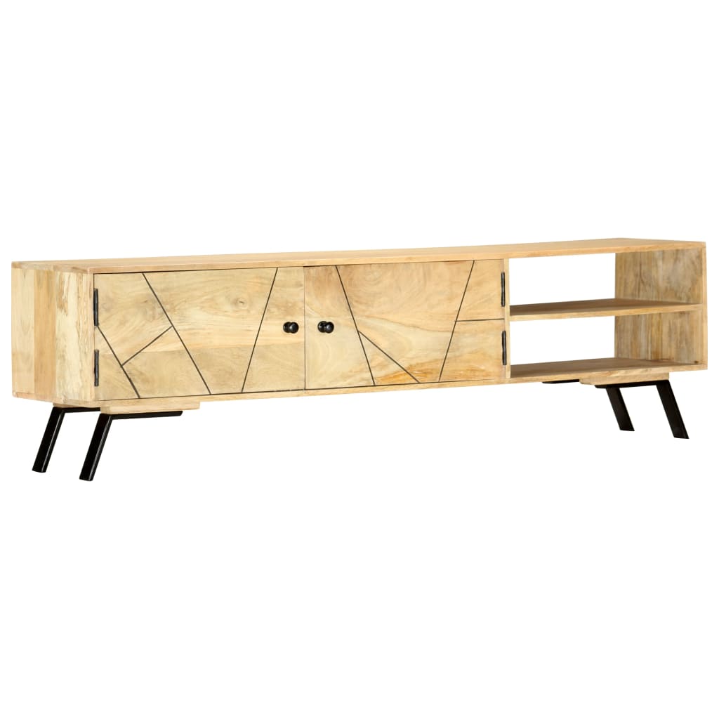 TV-bänk 140x30x40 cm massivt mangoträ