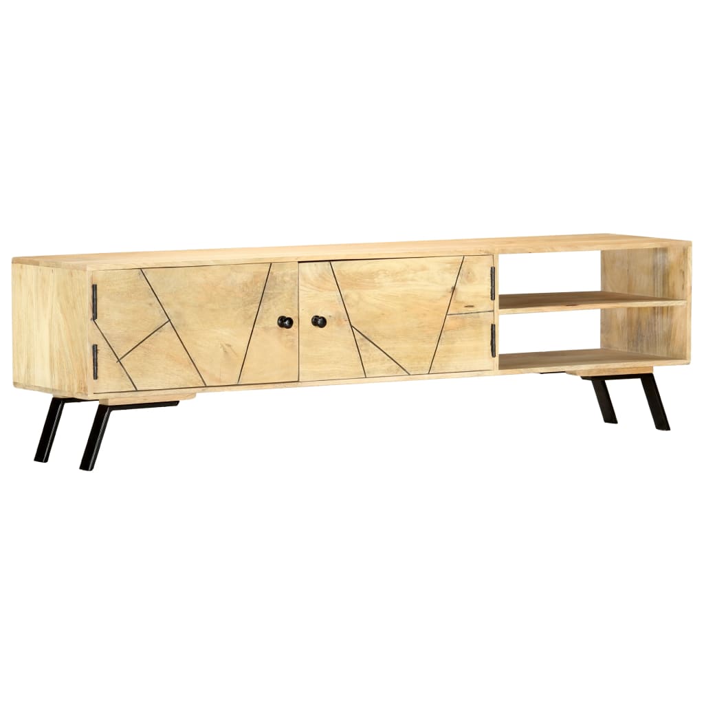 TV-bänk 140x30x40 cm massivt mangoträ