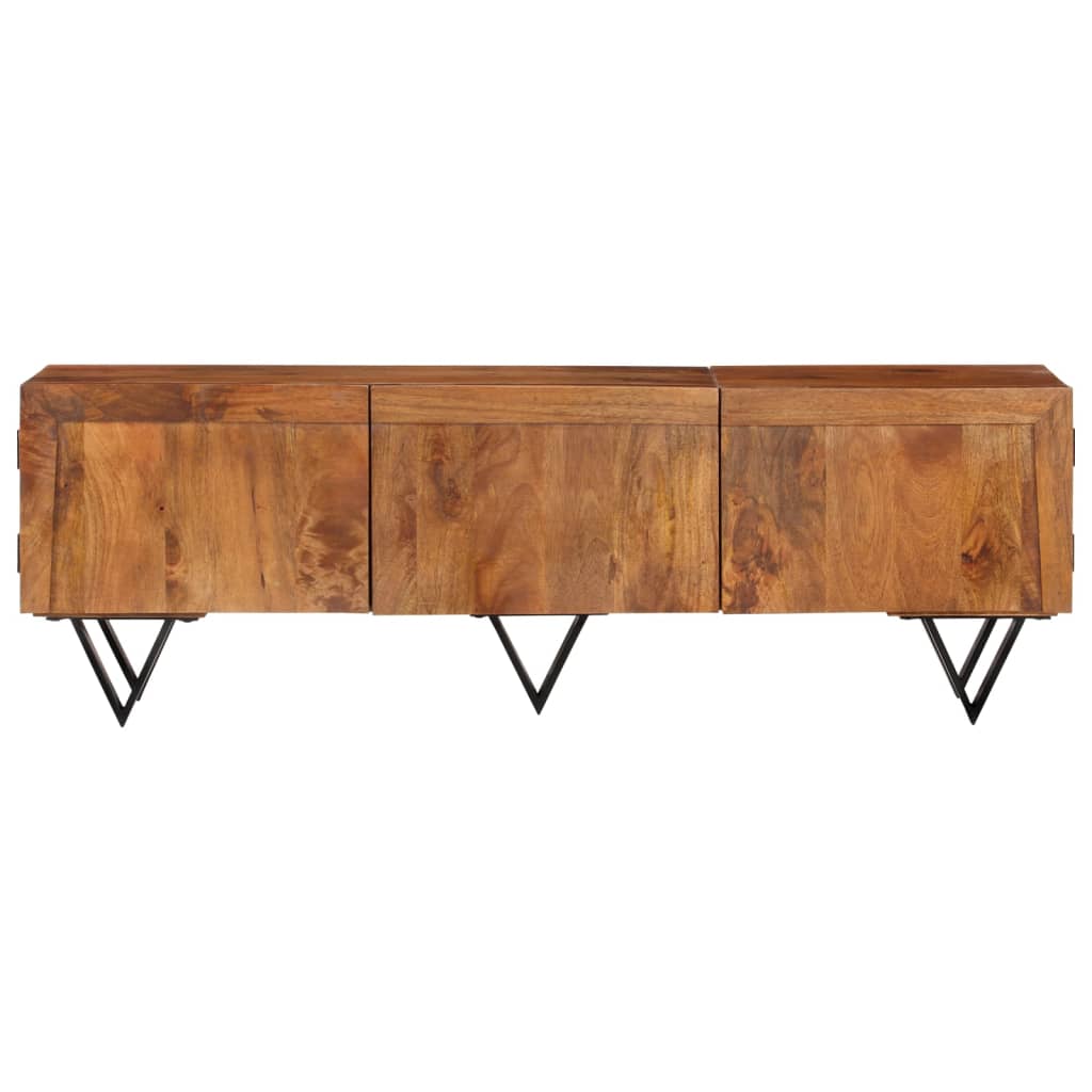 TV-bänk 140x30x46 cm massivt mangoträ