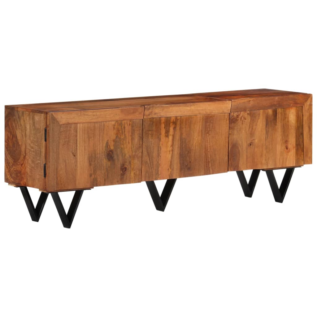 TV-bänk 140x30x46 cm massivt mangoträ