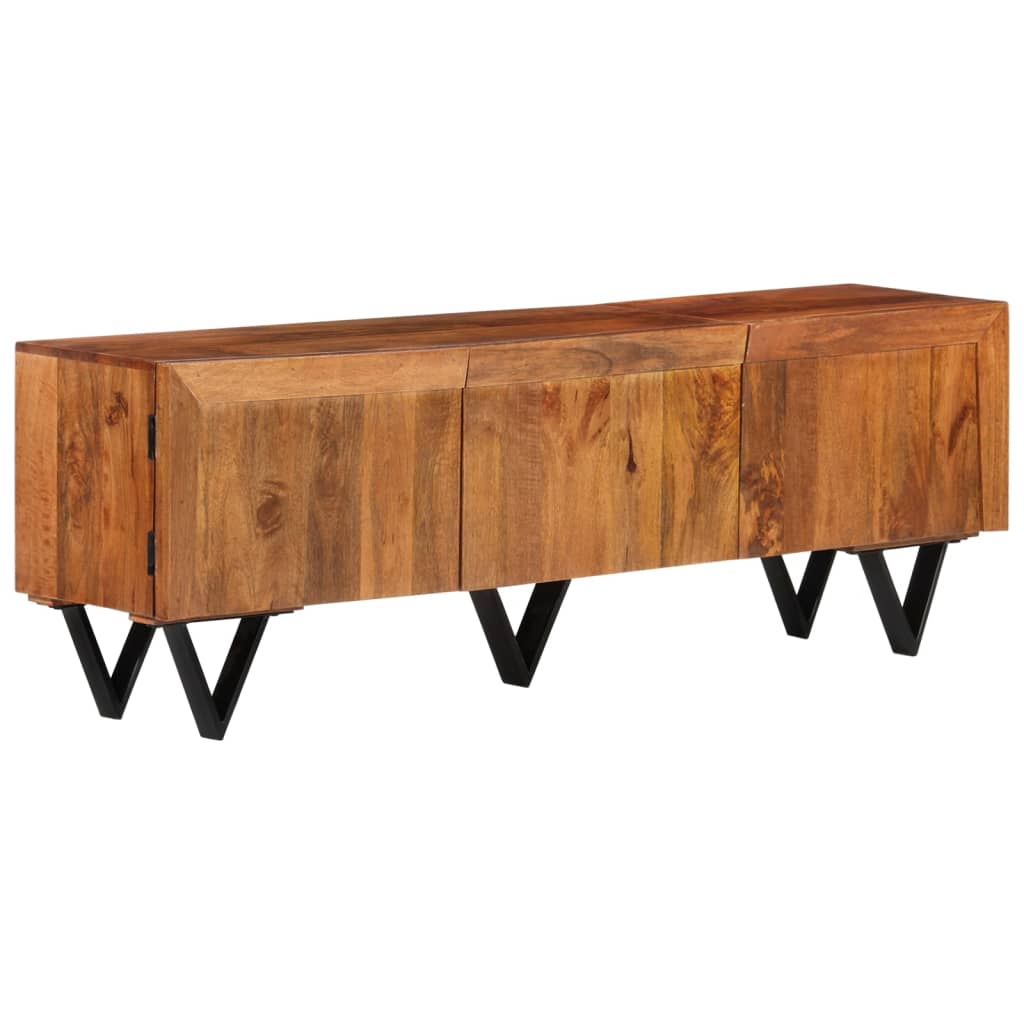 TV-bänk 140x30x46 cm massivt mangoträ